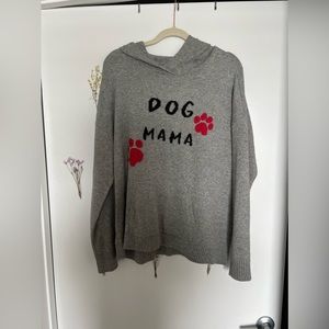 NWT dog mama hooded sweater